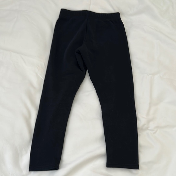 OshKosh B'gosh Girls Black Fleece Leggings Size: 8 - Picture 1 of 2